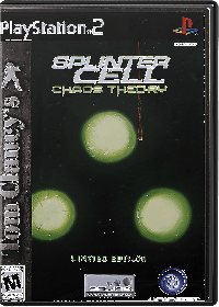 Splinter Cell Chaos Theory PAL Playstation 2  box art